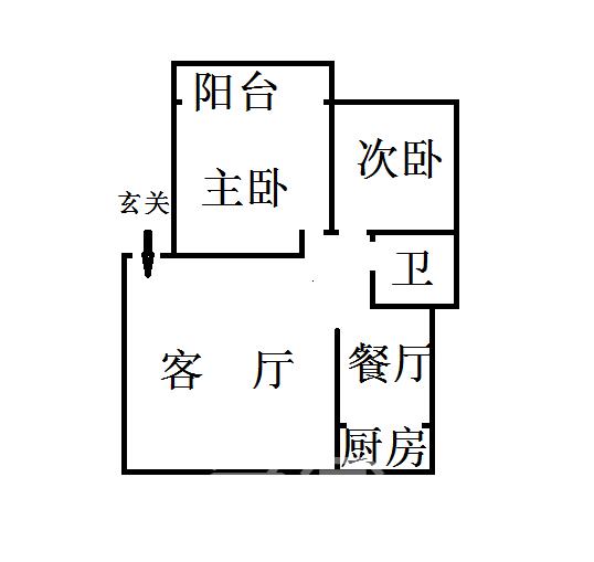 梦真园 2室2厅1厨1卫 1300.00元/月室内图1