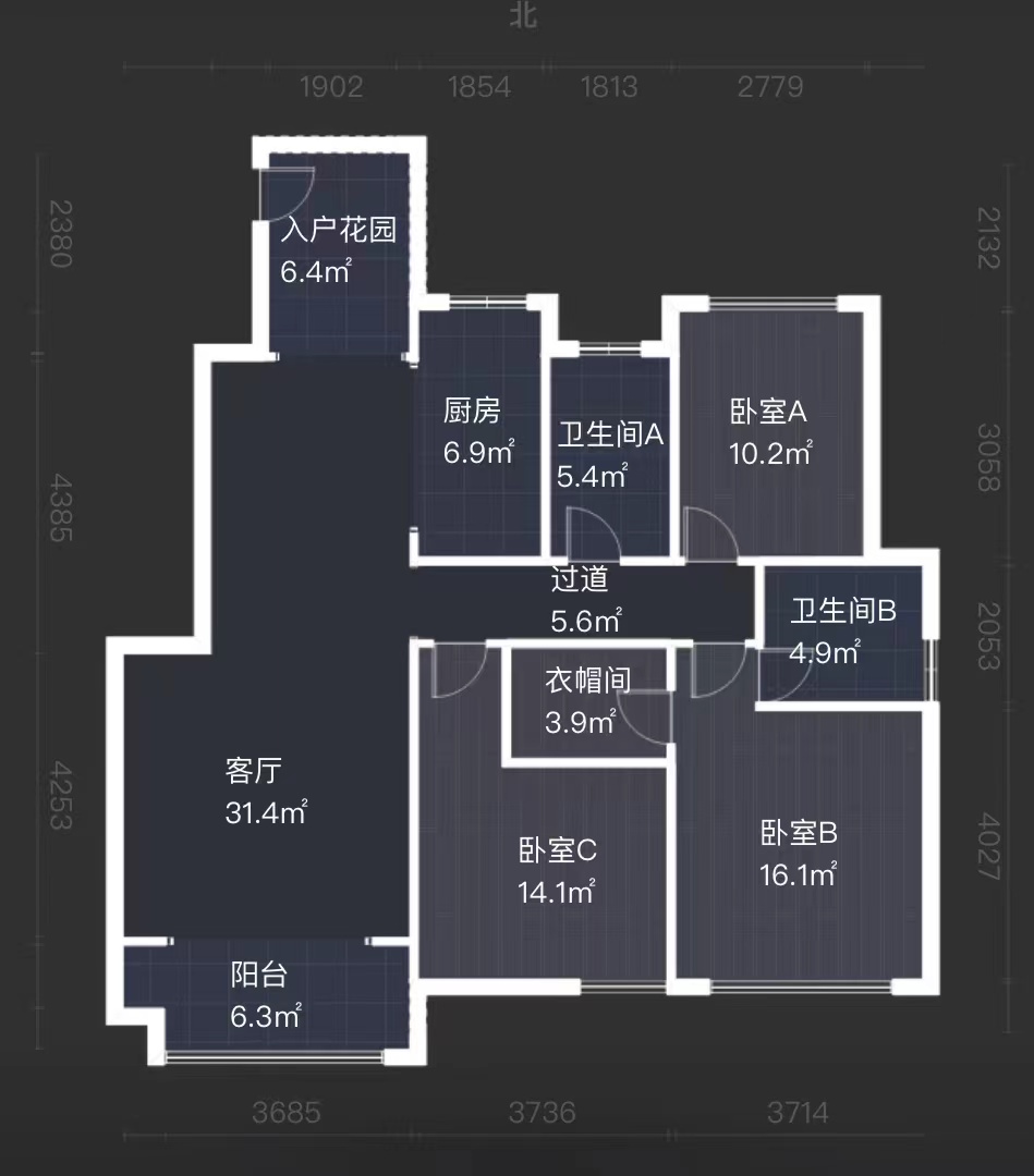 红盾雅园  3室2厅2卫   68.00万