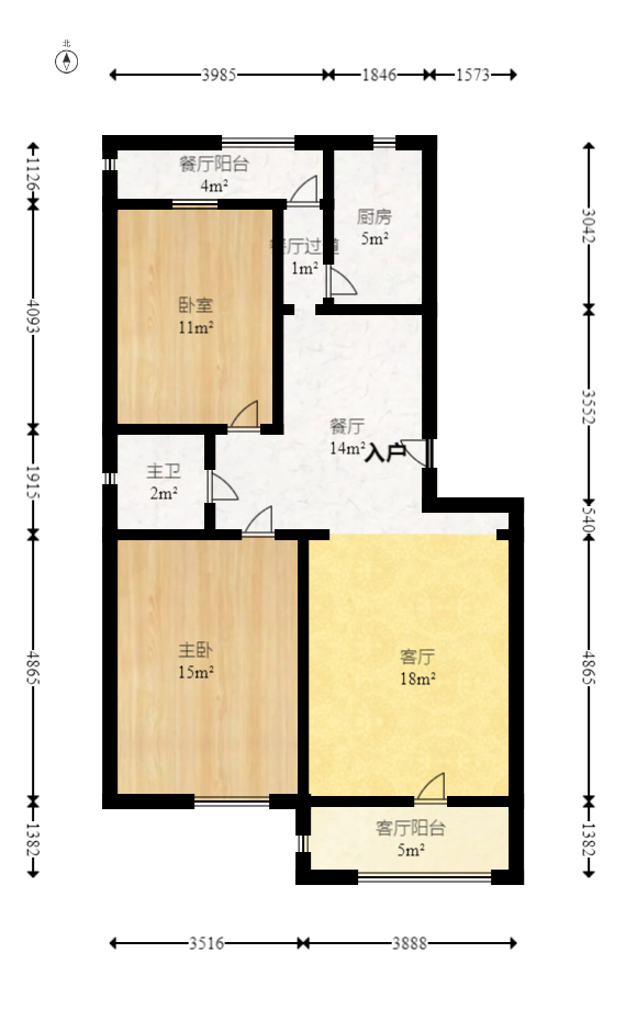 红树湾  2室2厅1卫    49.9万 红树湾  2室2厅1卫    49.9万户型图