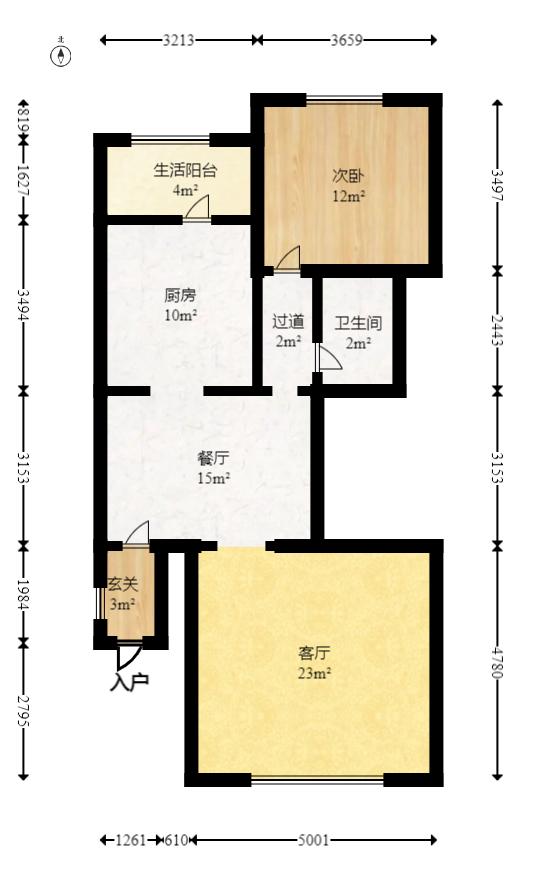 龙湖湘风原著（龙湖湘风星城）  5室2厅1卫   490.00万室内图1