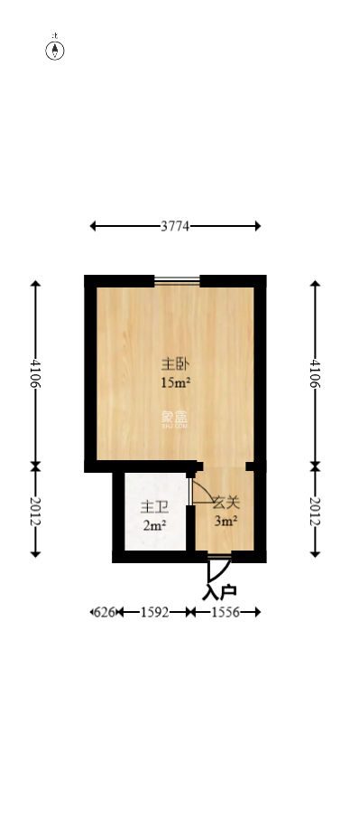 克拉美丽山庄（晟领国际）  1室1厅1卫   21.00万
