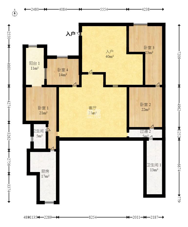 萬科城  3室2廳2衛(wèi)   280.00萬
