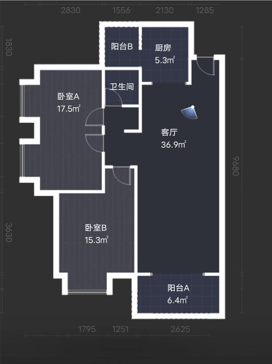 白金汉宫 3室1厅1卫 69.0万 白金汉宫 3室1厅1卫 69.0万室内图