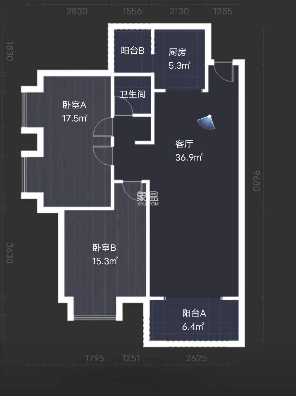 白金汉宫  3室1厅1卫   69.00万