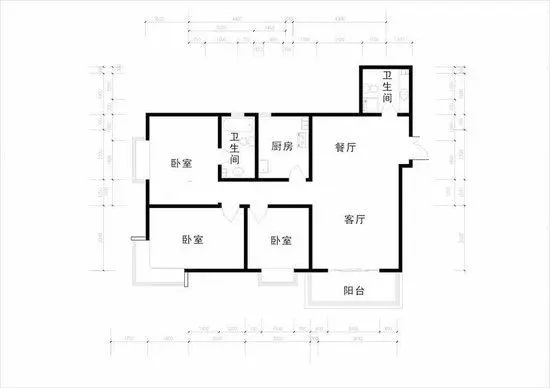 中天会展城B区  2室2厅1卫   2600.00元/月室内图1