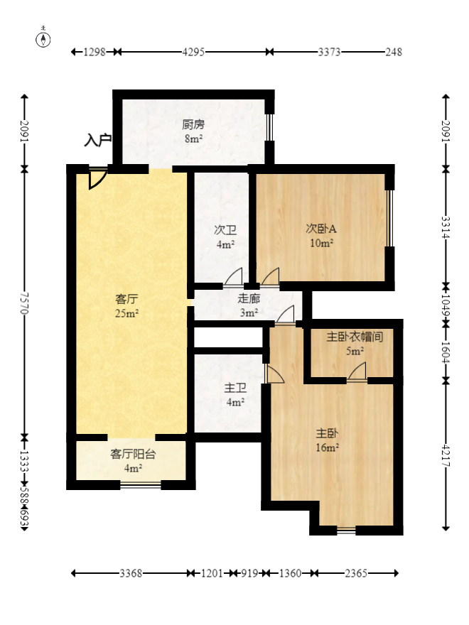 中建芙蓉嘉苑  3室2厅2卫    127.99万室内图1