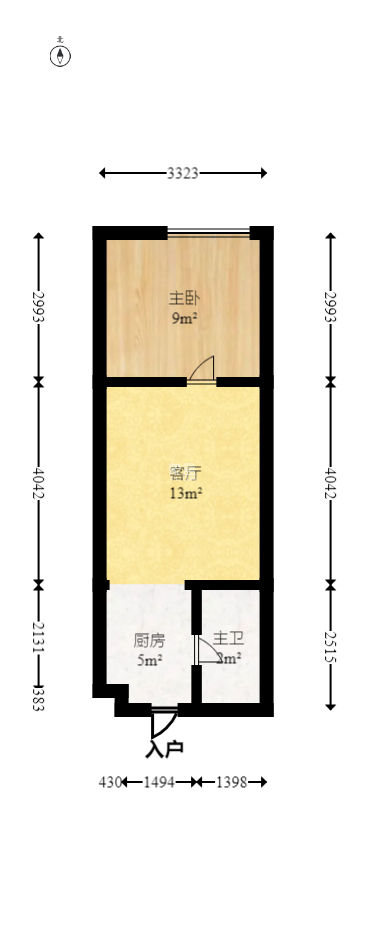 尚都花園城  1室1廳1衛(wèi)   20.00萬