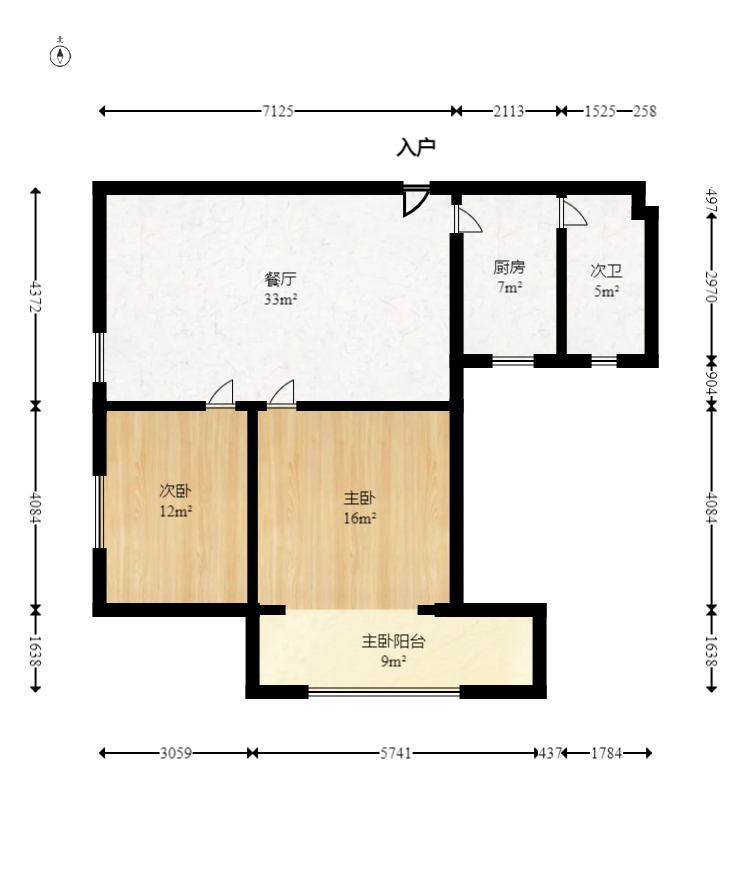 湘许大厦  2室2厅1卫    79.46万室内图1