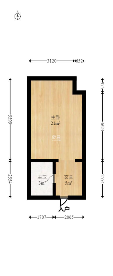 融科东南海  1室1厅1卫   24.20万
