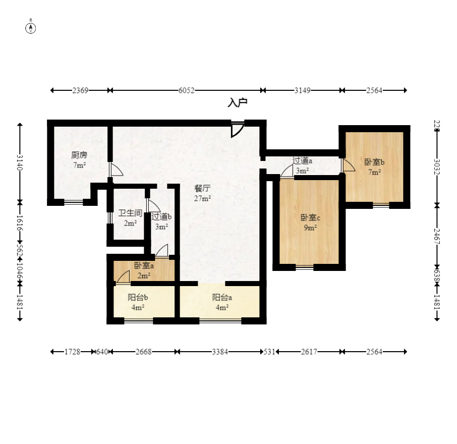 中建嘉和城  3室2廳1衛(wèi)    90.0萬室內(nèi)圖1