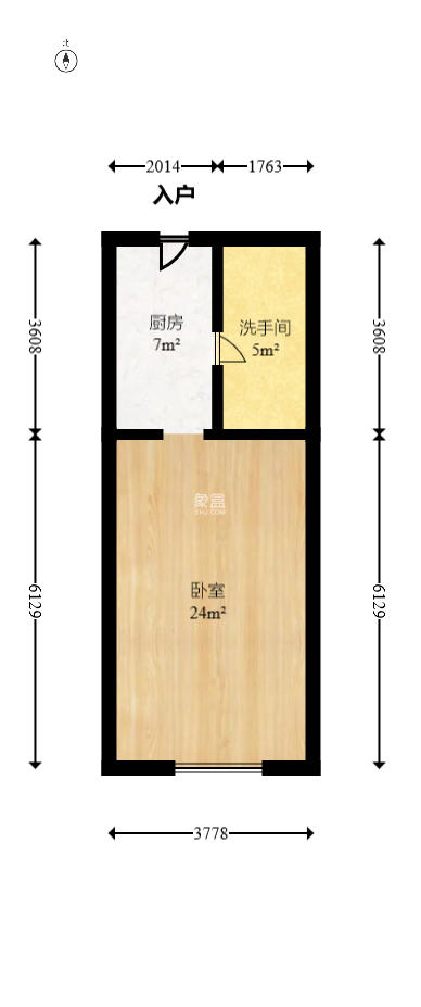卓越浅水湾  1室1厅1卫    1600.0元/月 卓越浅水湾  1室1厅1卫    1600.0元/月户型图