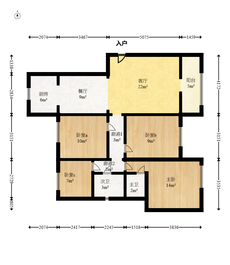卓越浅水湾  1室1厅1卫    1980.0元/月 卓越浅水湾  1室1厅1卫    1980.0元/月户型图