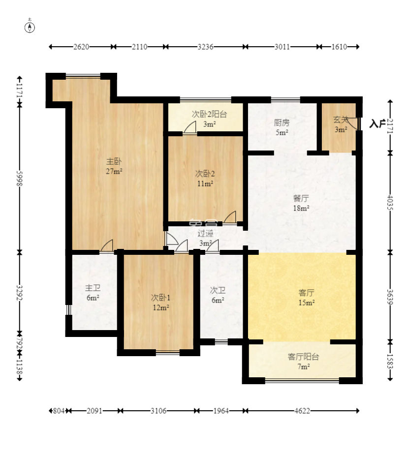 美林银谷  3室2厅2卫    108.0万