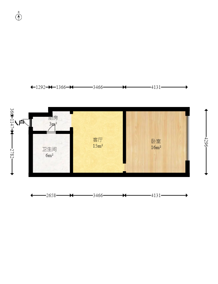 大汉金桥国际市场集群  1室1厅1卫   22.00万 大汉金桥国际市场集群  1室1厅1卫   22.00万户型图