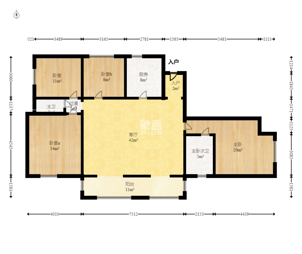 三一街区   85.76㎡     4500.00元/月小区图