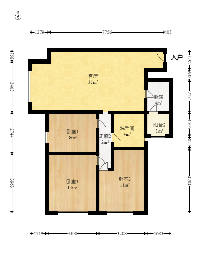 上海城小區(qū)室內圖2