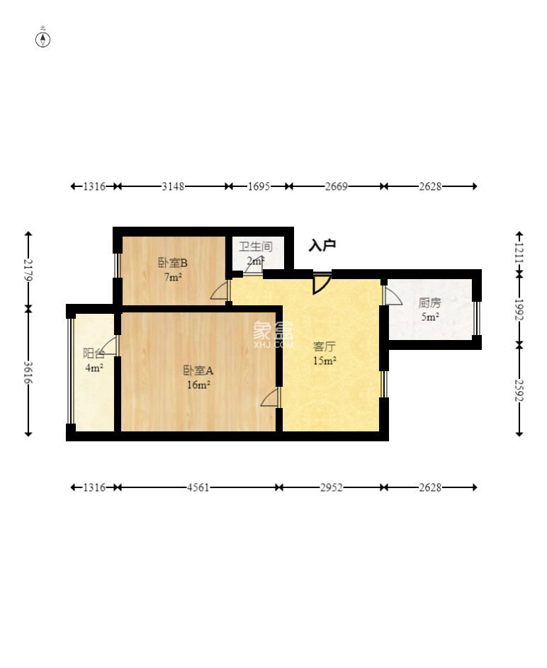 长沙理工大学东院西院  2室1厅1卫   32.80万