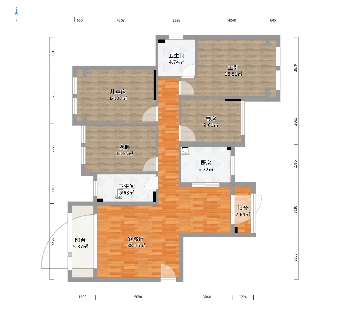 泰山一号  4室2厅2卫    64.0万 泰山一号  4室2厅2卫    64.0万室内图
