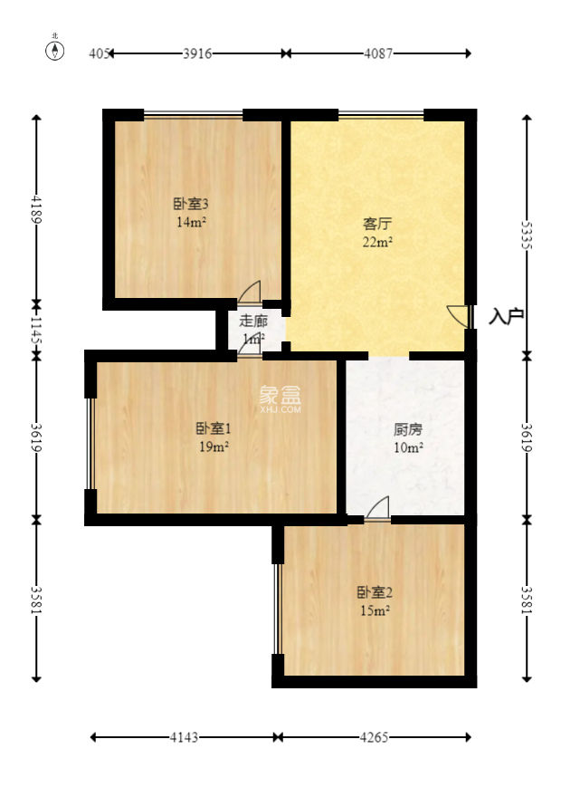 香颂国际  3室2厅1卫   73.80万