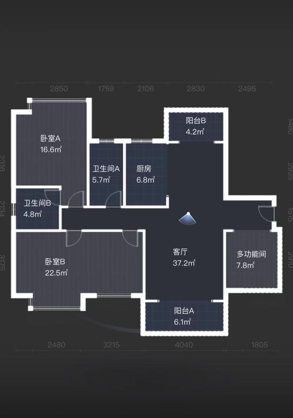 紫金华府 4室2厅2卫 52.00万 紫金华府 4室2厅2卫 52.00万室内图