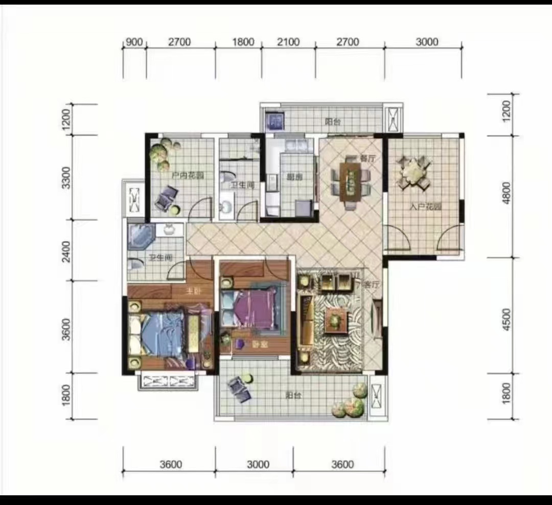 城市公园 3室2厅2卫 85.00万 城市公园 3室2厅2卫 85.00万室内图