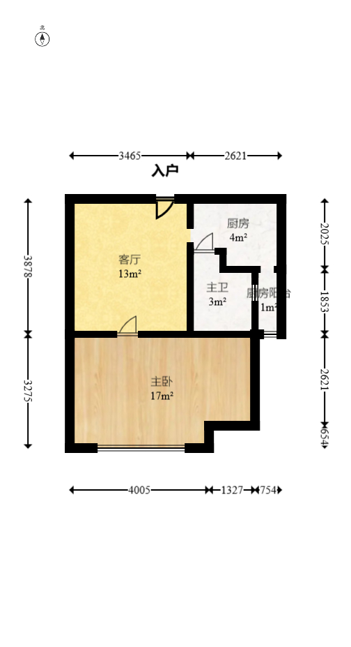 中建芙蓉工社  2室1厅1卫   47.00万室内图1