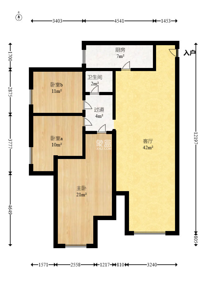 勤诚达新界  3室2厅1卫    107.99万