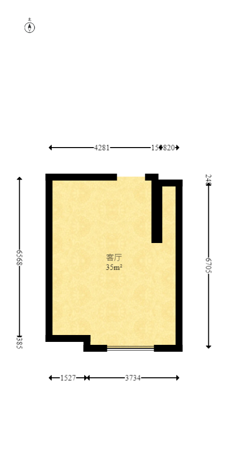 铂宫  1室1厅1卫   70.00万室内图1