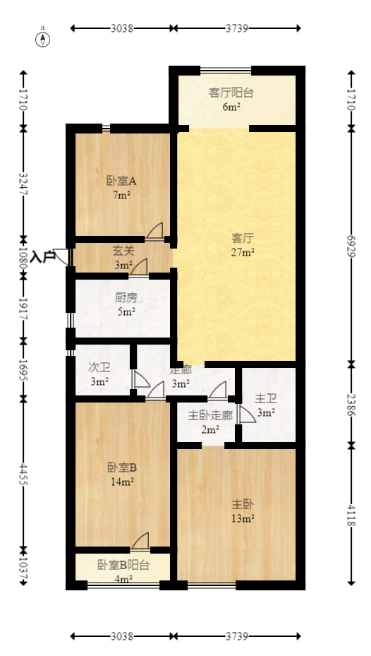 湘江雅颂居  3室2厅1卫    120.0万 湘江雅颂居  3室2厅1卫    120.0万户型图