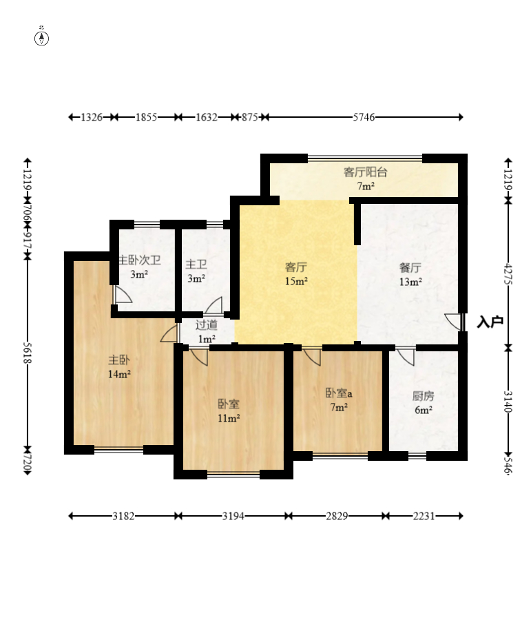 筑夢星園  3室2廳2衛(wèi)    97.88萬室內(nèi)圖1