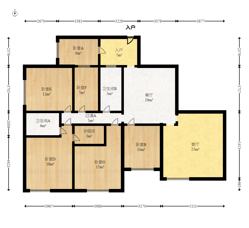 华银天际  6室2厅2卫    150.0万室内图1