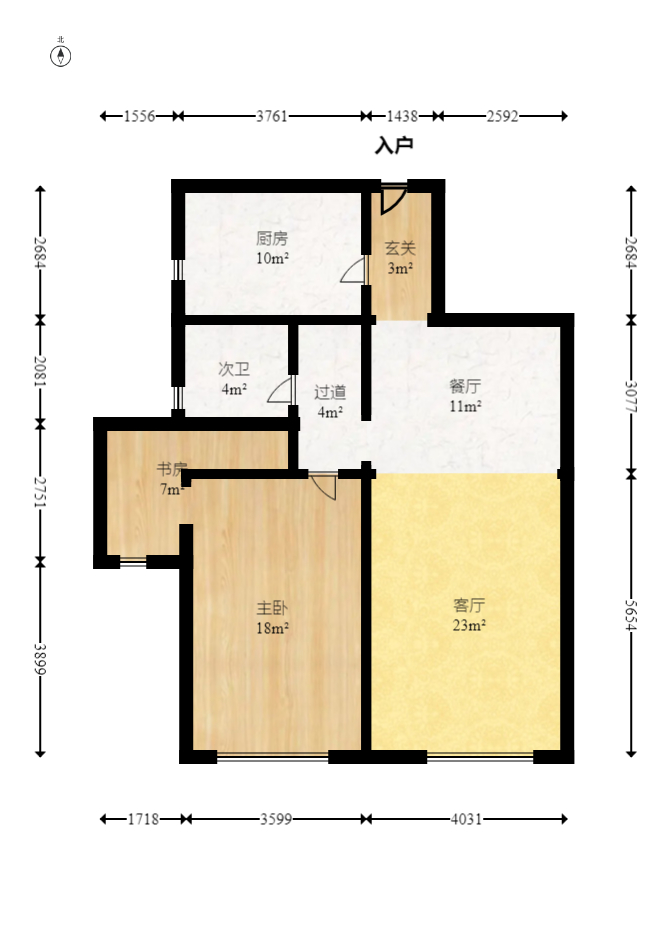 谷山乐园  2室2厅1卫   72.00万室内图1