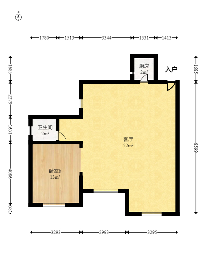 丽发新城  5室2厅2卫   115.00万室内图1