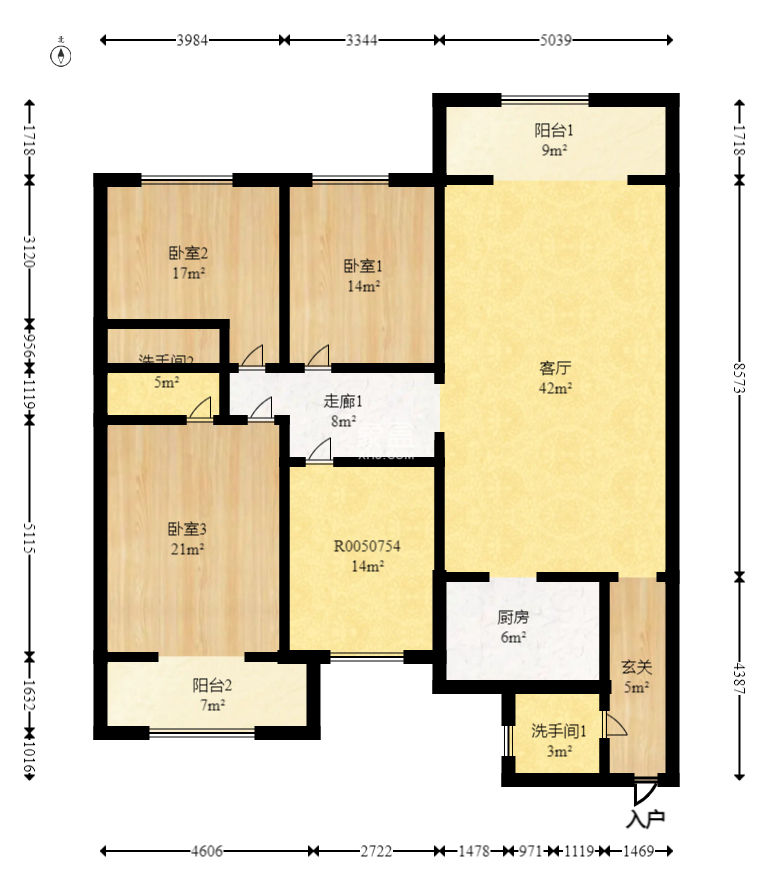 愛地林苑  4室2廳2衛(wèi)   117.00萬