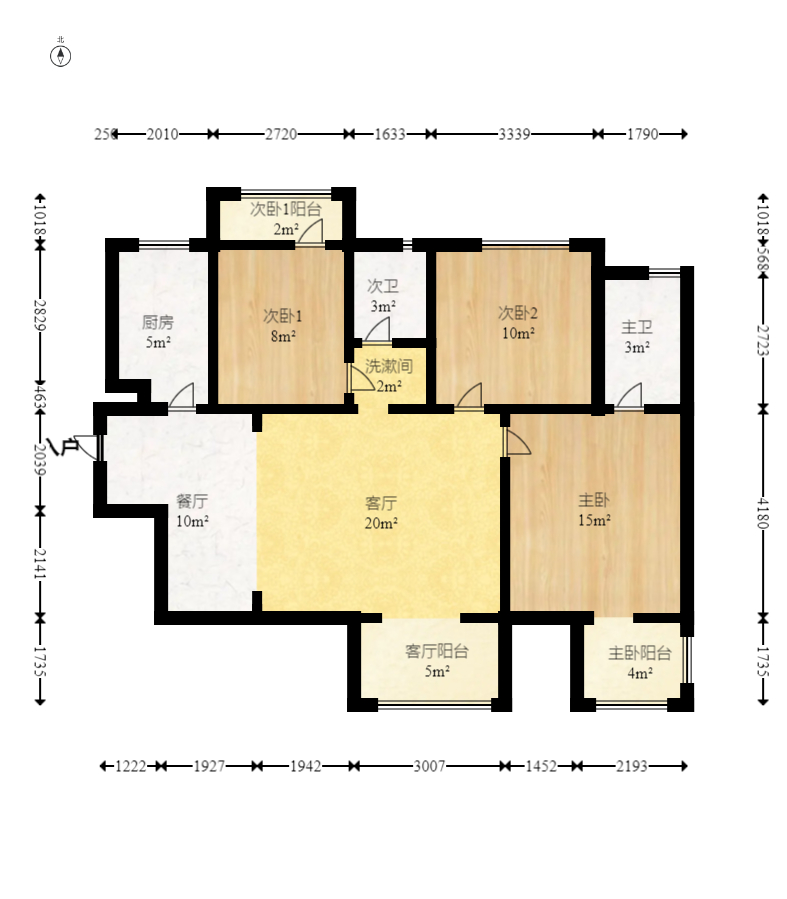 保利西海岸B区  3室2厅2卫    188.8万室内图1