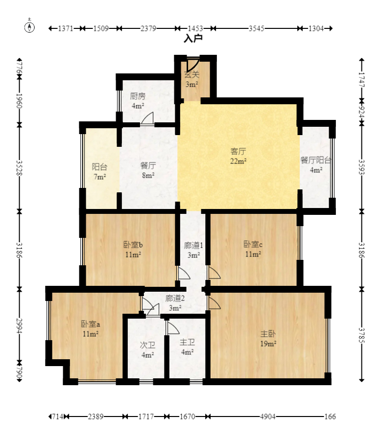梅溪湖金茂悦（金悦雅苑）  4室2厅2卫    252.0万室内图1