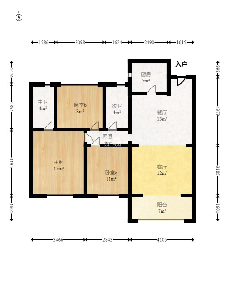 梦想新天地  3室2厅2卫   150.00万