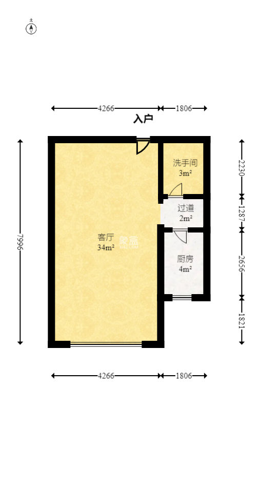 金碧文华  1室1厅1卫    29.0万