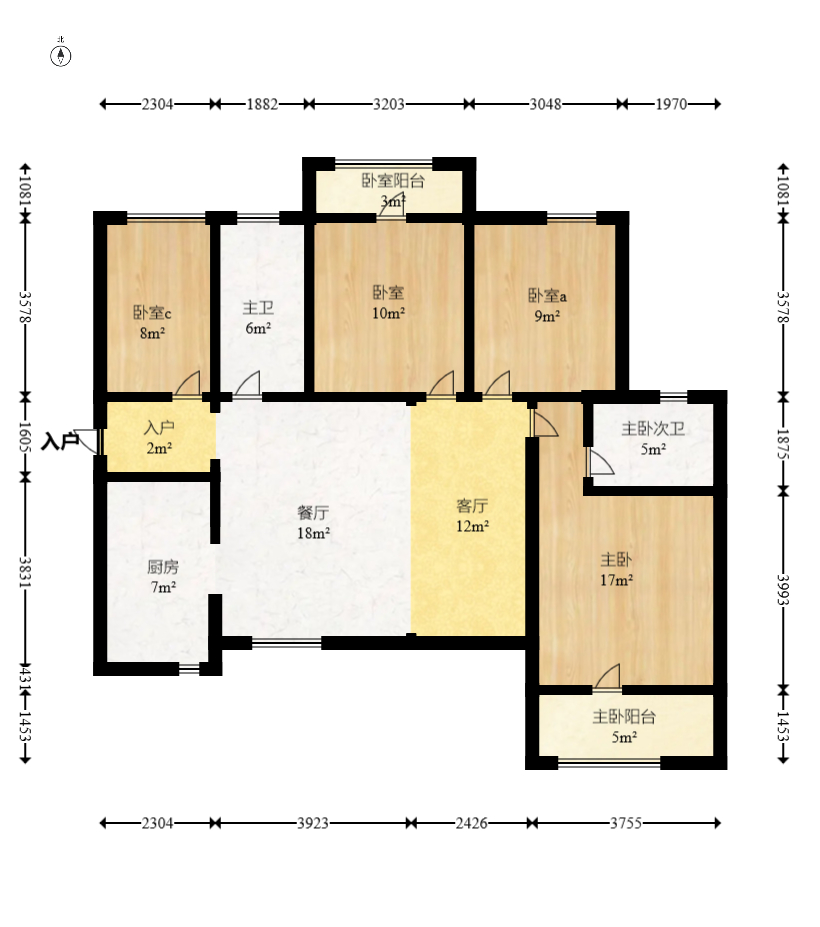 山水湾  4室2厅2卫   65.80万室内图1