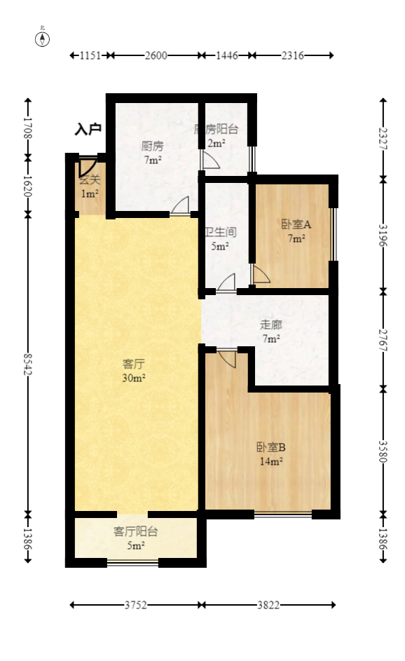 北辰中央公园B区  4室2厅2卫    123.0万 北辰中央公园B区  4室2厅2卫    123.0万户型图