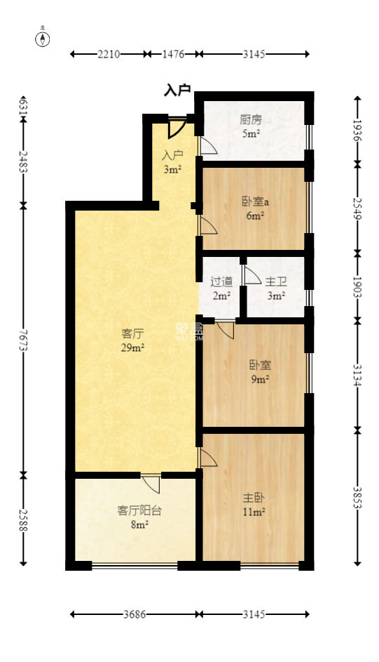 保利香槟国际   50.0㎡     2500.00元/月小区图