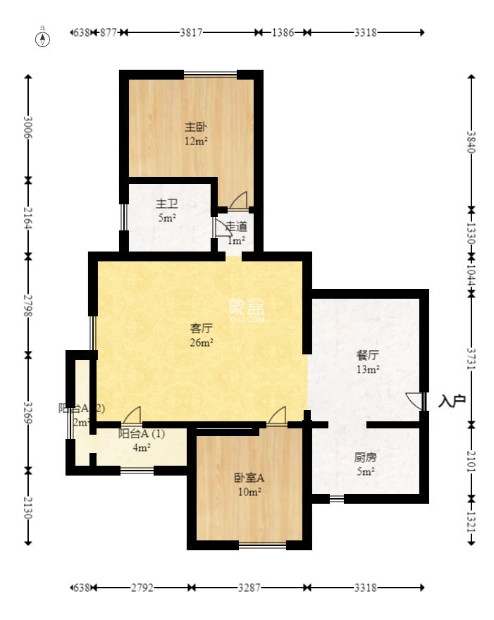 湘核佳苑 2室1廳1衛 74.40萬