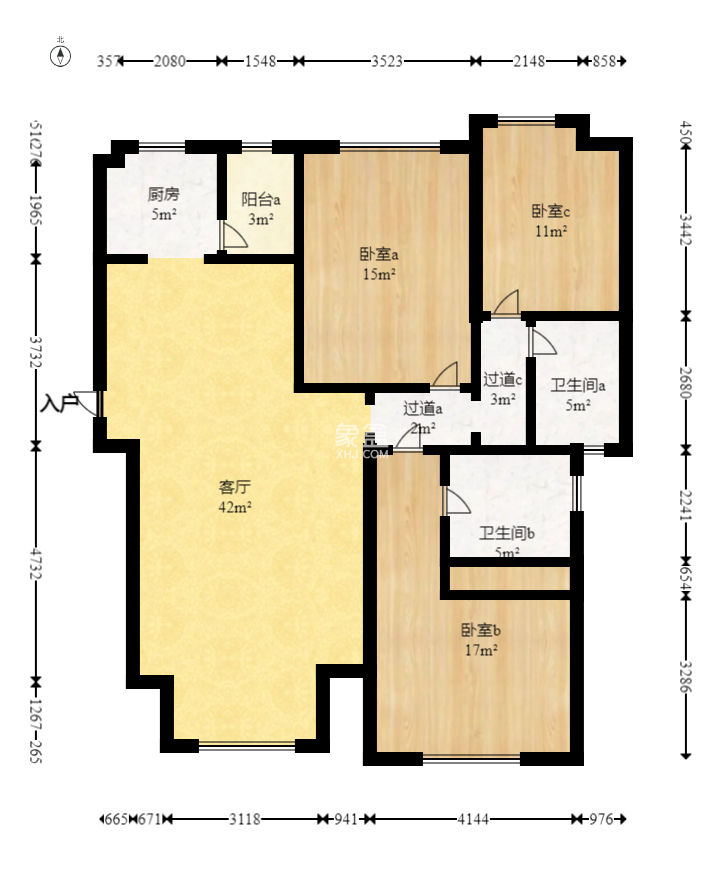 五矿格澜郡  3室2厅2卫   99.00万
