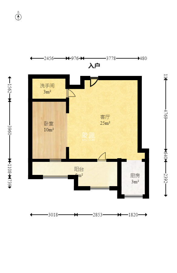 芙蓉公馆  1室1厅1卫   60.00万