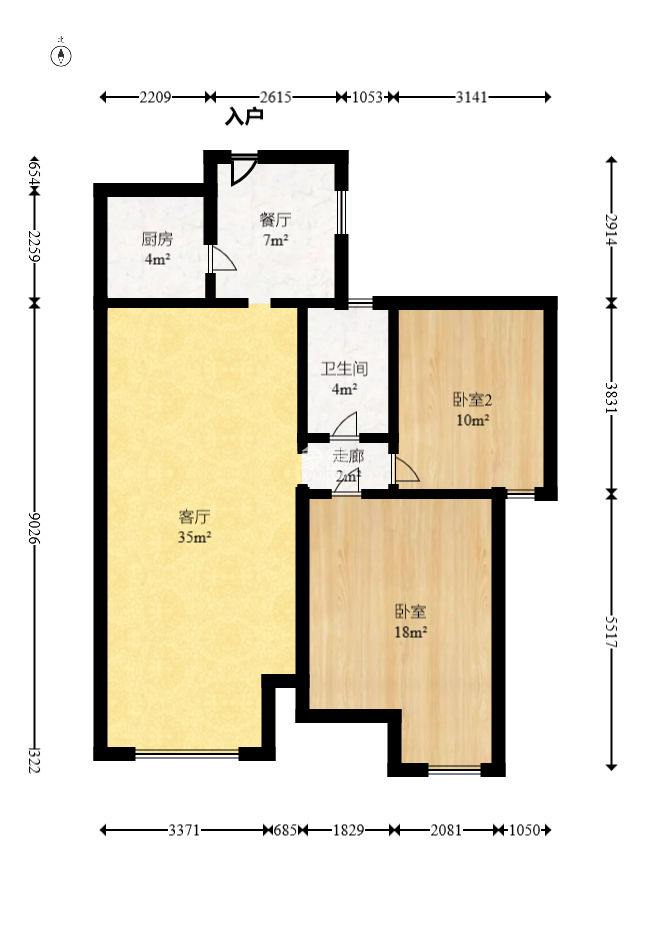 爵士湘  2室2厅1卫   45.50万