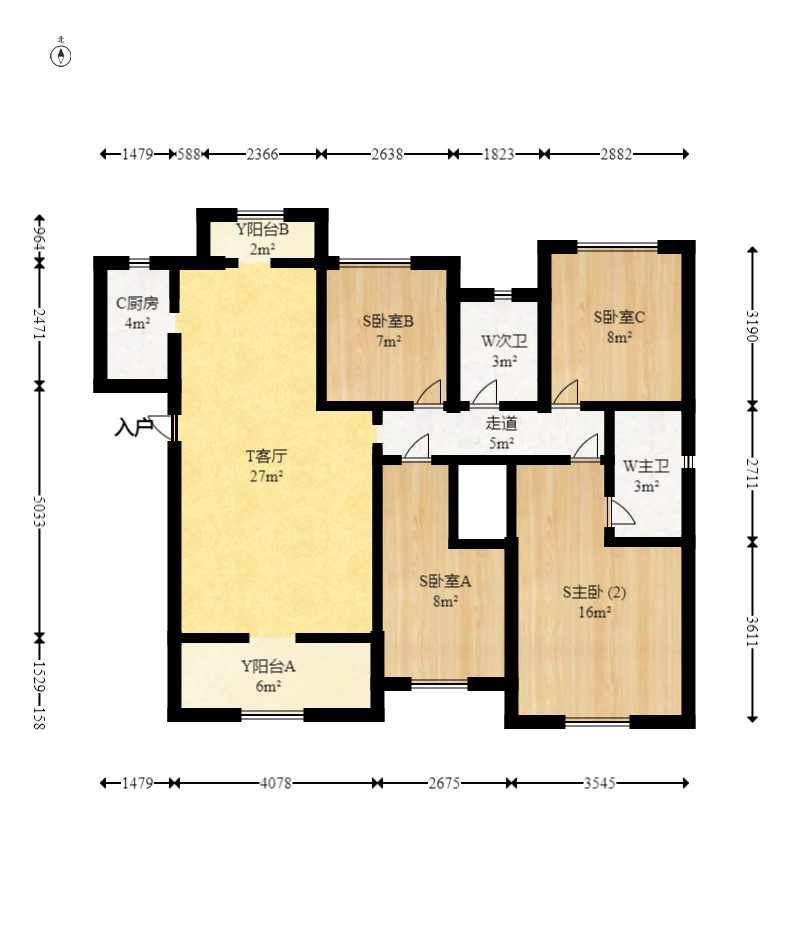 旭辉香樟公馆  4室2厅2卫    3000.0元/月 旭辉香樟公馆  4室2厅2卫    3000.0元/月户型图