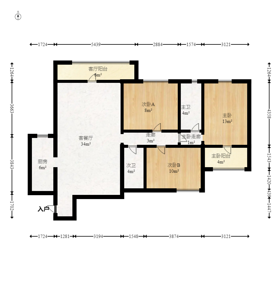 博林金谷  3室2厅2卫    2800.0元/月 博林金谷  3室2厅2卫    2800.0元/月户型图