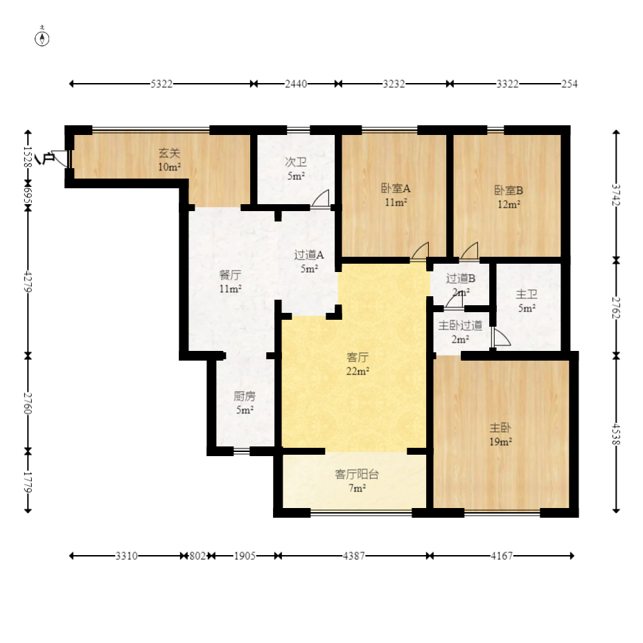 钰龙天下二期(钰龙佳园)  3室2厅2卫    2400.0元/月 钰龙天下二期(钰龙佳园)  3室2厅2卫    2400.0元/月户型图