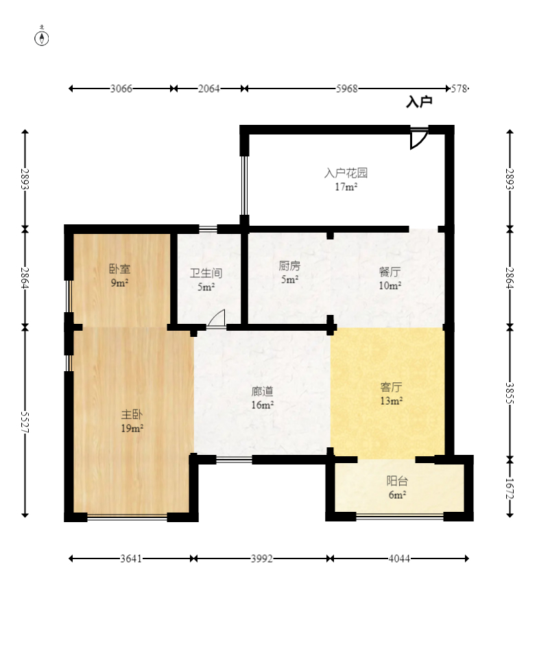 枫华府第 3室2厅1卫 2100.0元/月 枫华府第 3室2厅1卫 2100.0元/月户型图
