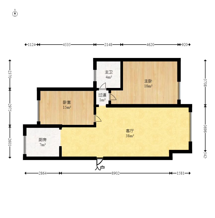 山水湾 1室1厅0卫 700.0元/月 山水湾 1室1厅0卫 700.0元/月户型图
